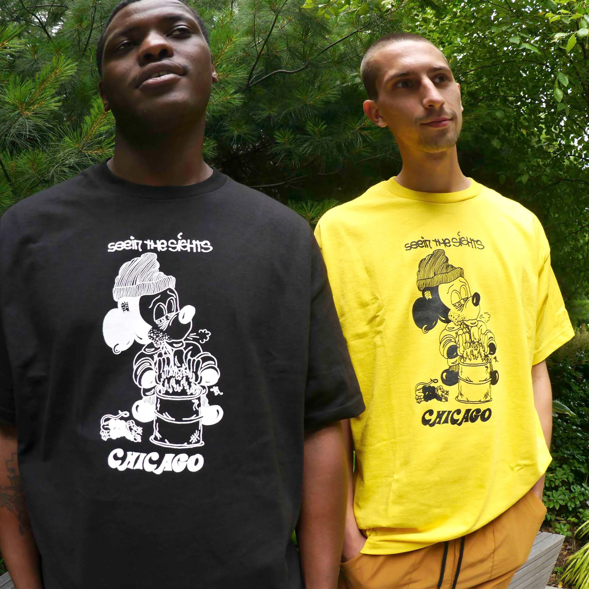 SEEIN THE SIGHTS CHICAGO TEE - YELLOW