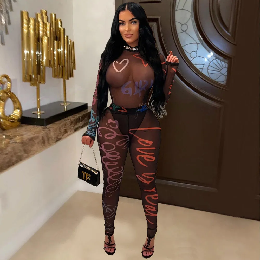 Sexy Perspective Jumpsuit