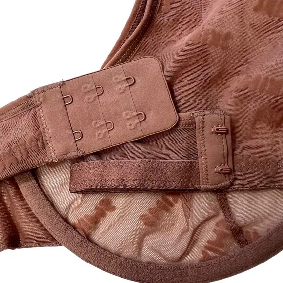 SKIMS After Hours Long Sleeve Bra Top   Leggings Set Rose Clay 4X