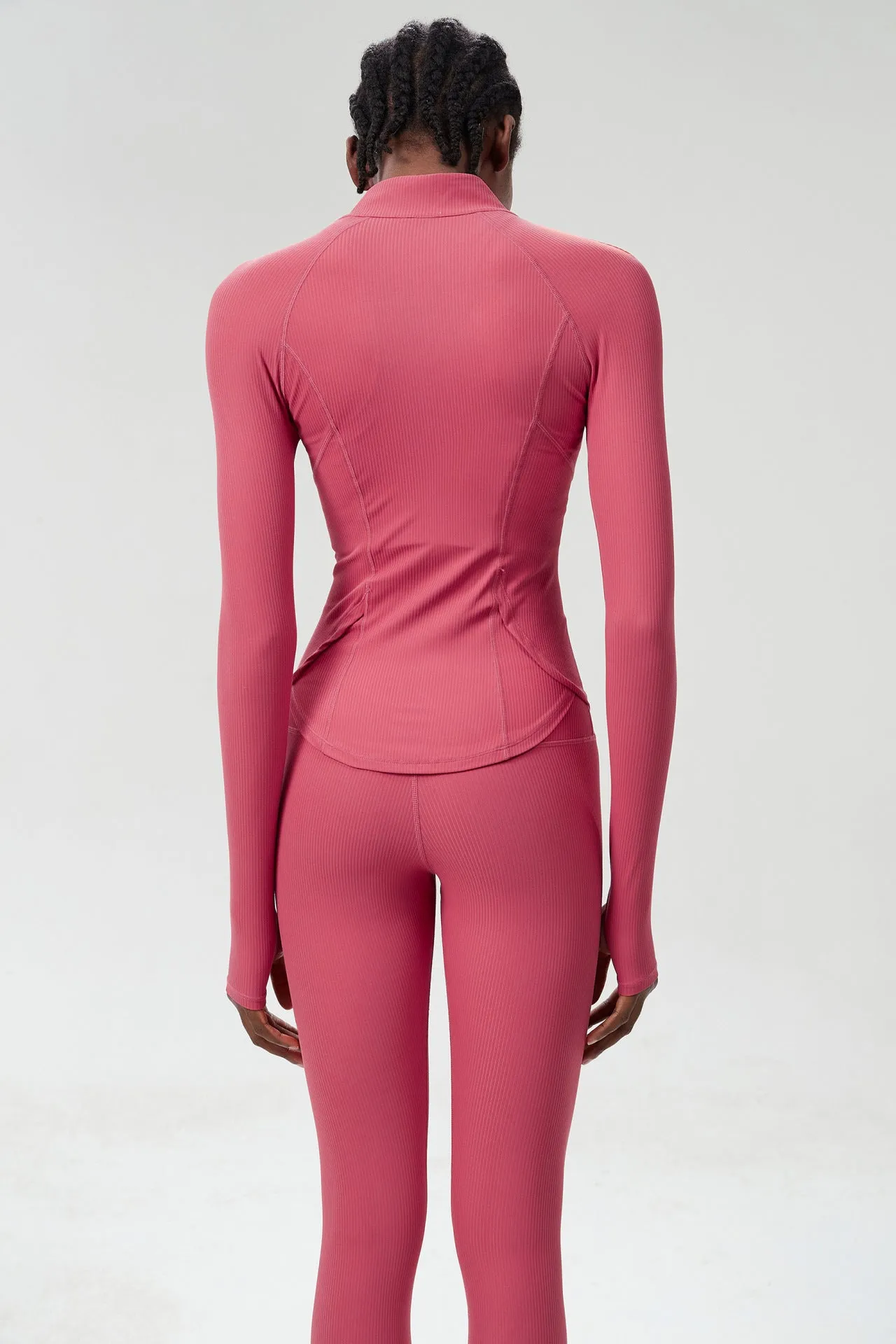 Sleek High-Performance Zip-Up Long Sleeve Yoga &amp; Fitness Top