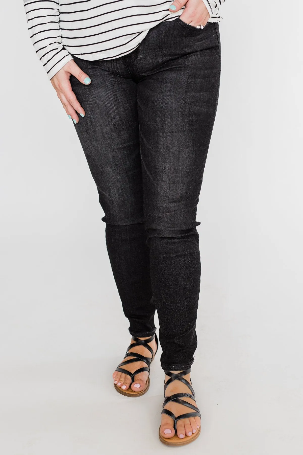 Sneak Peek Vintage Black Jeans- Josie Wash
