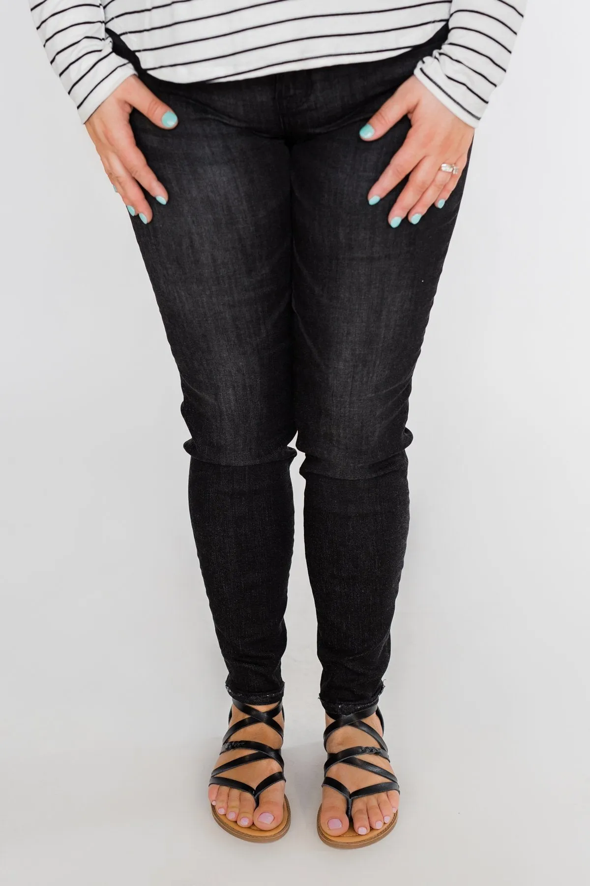 Sneak Peek Vintage Black Jeans- Josie Wash