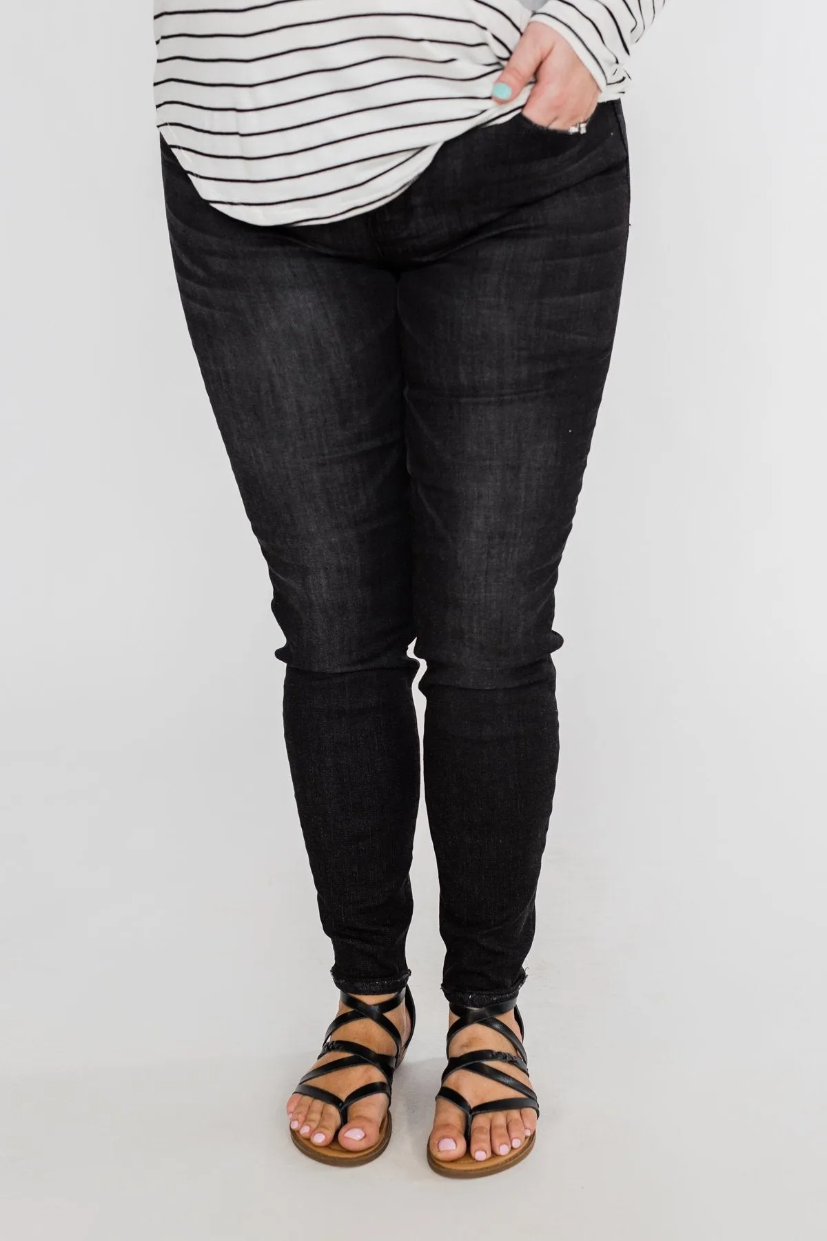Sneak Peek Vintage Black Jeans- Josie Wash