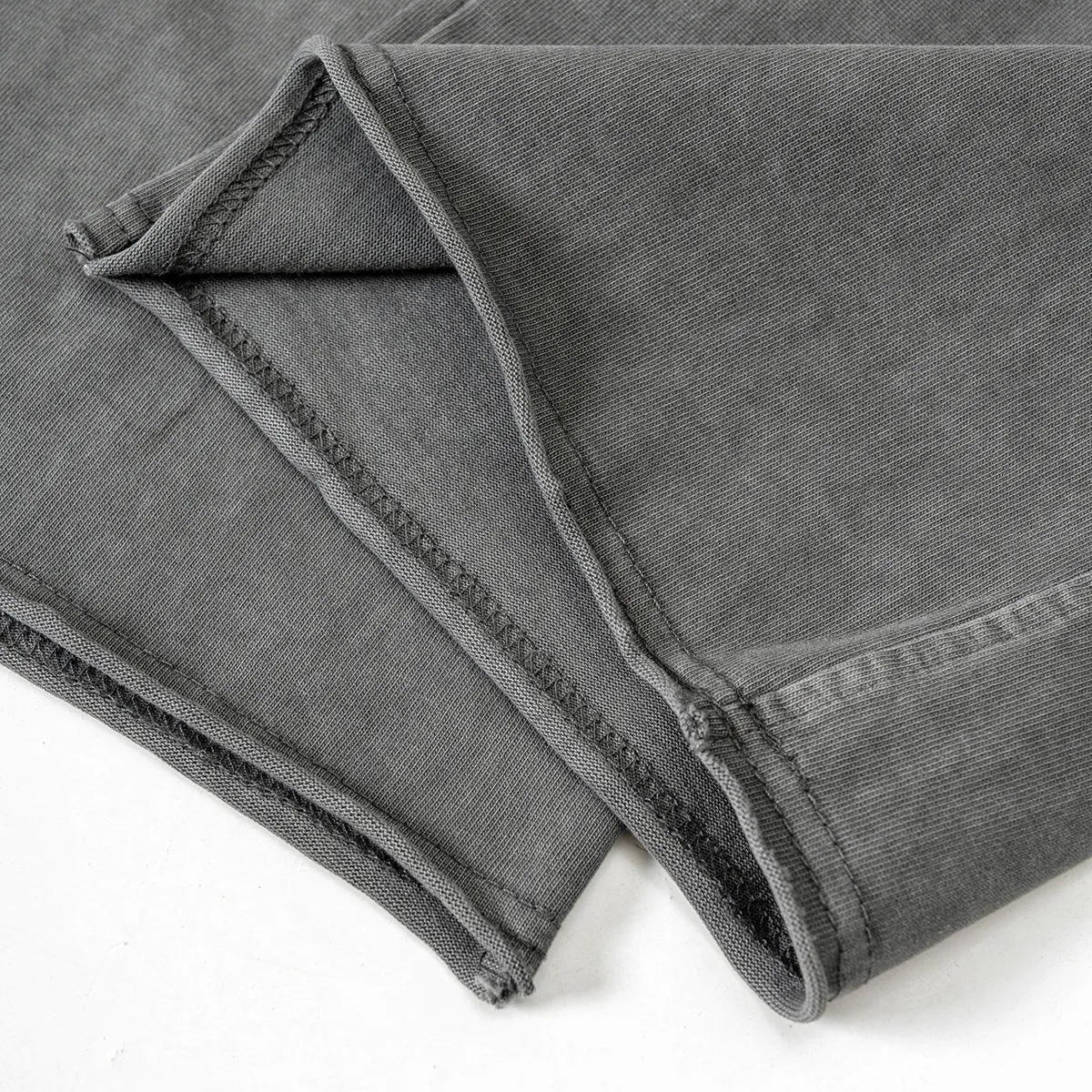 Solid Color Washed Cargo Sweatpants