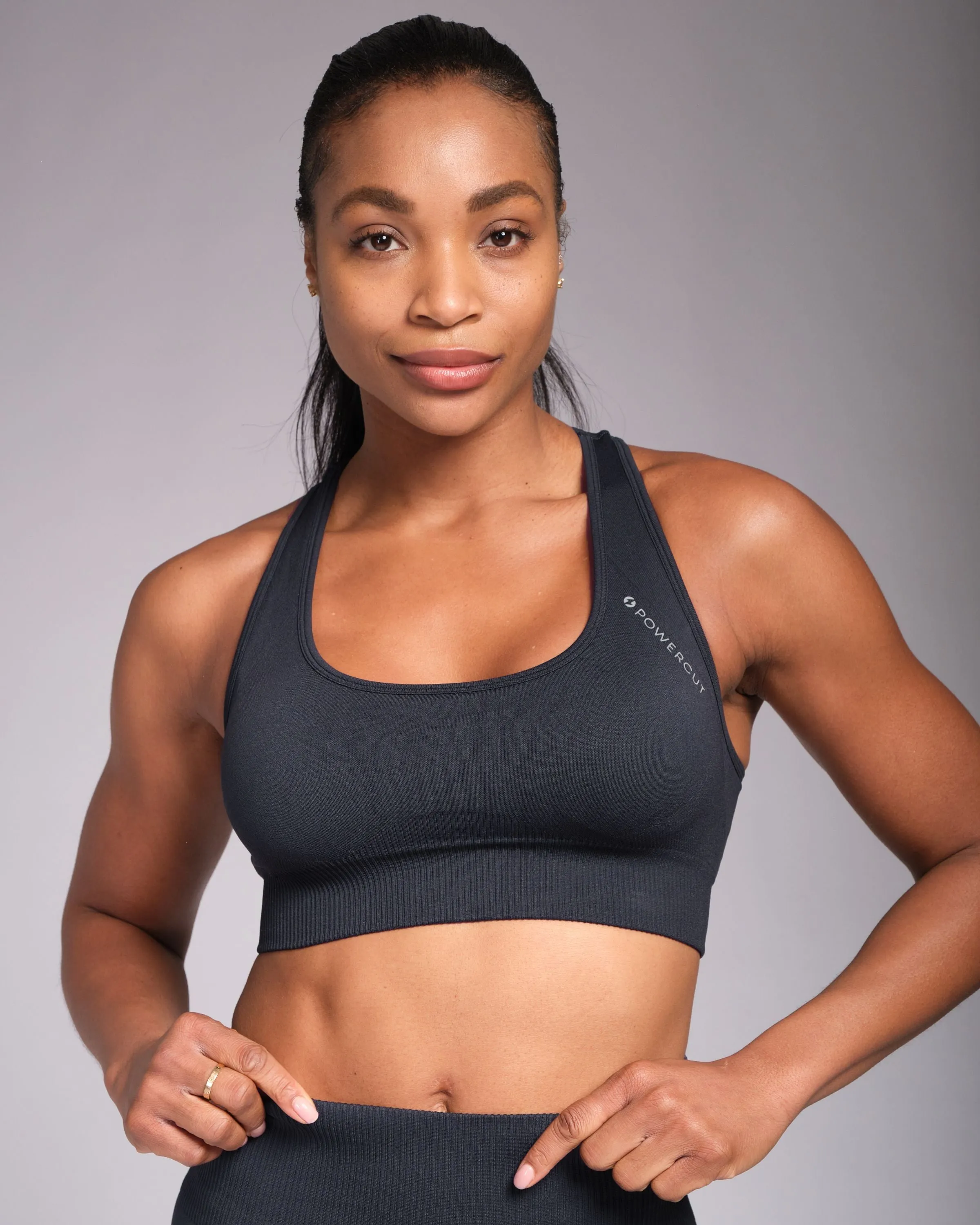 SOLID Seamless Sports Bra Outerspace Navy