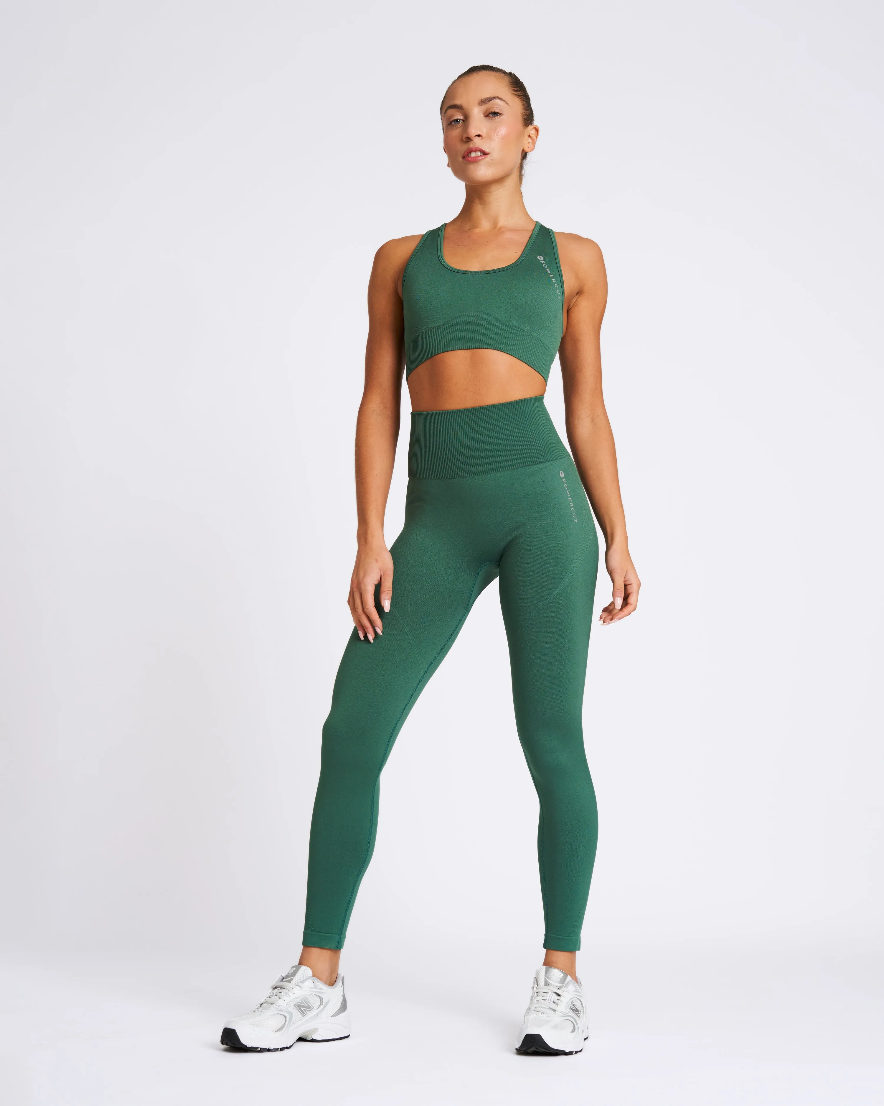 SOLID Seamless Sports Bra Smoke Pine