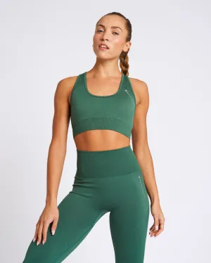SOLID Seamless Sports Bra Smoke Pine