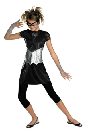 Spider Girl Black Suited 10-12  Costume