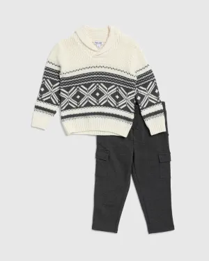 Splendid Toddler Boy Fairisle Sweater Set