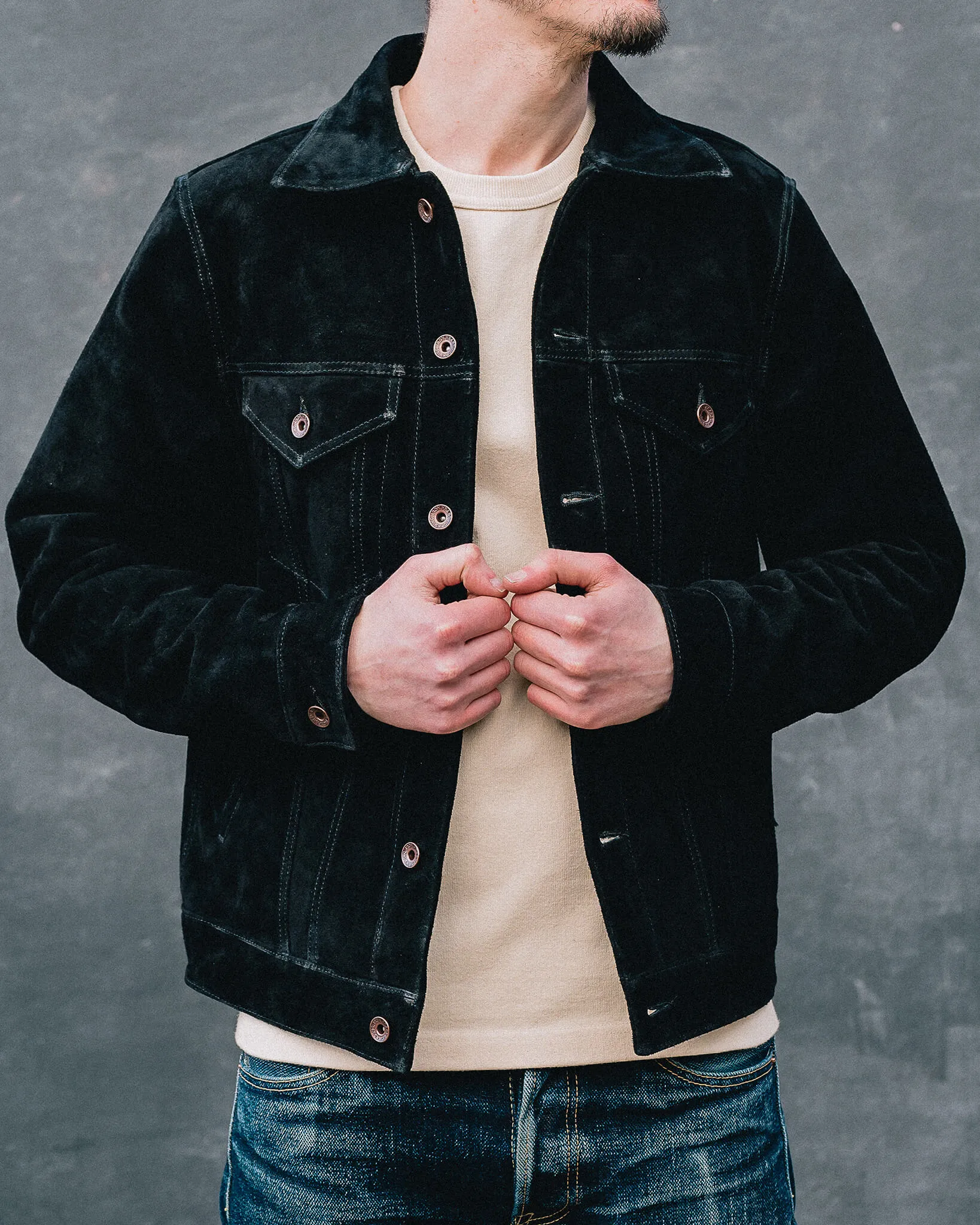 Split Steer Modified Type III Jacket - Black