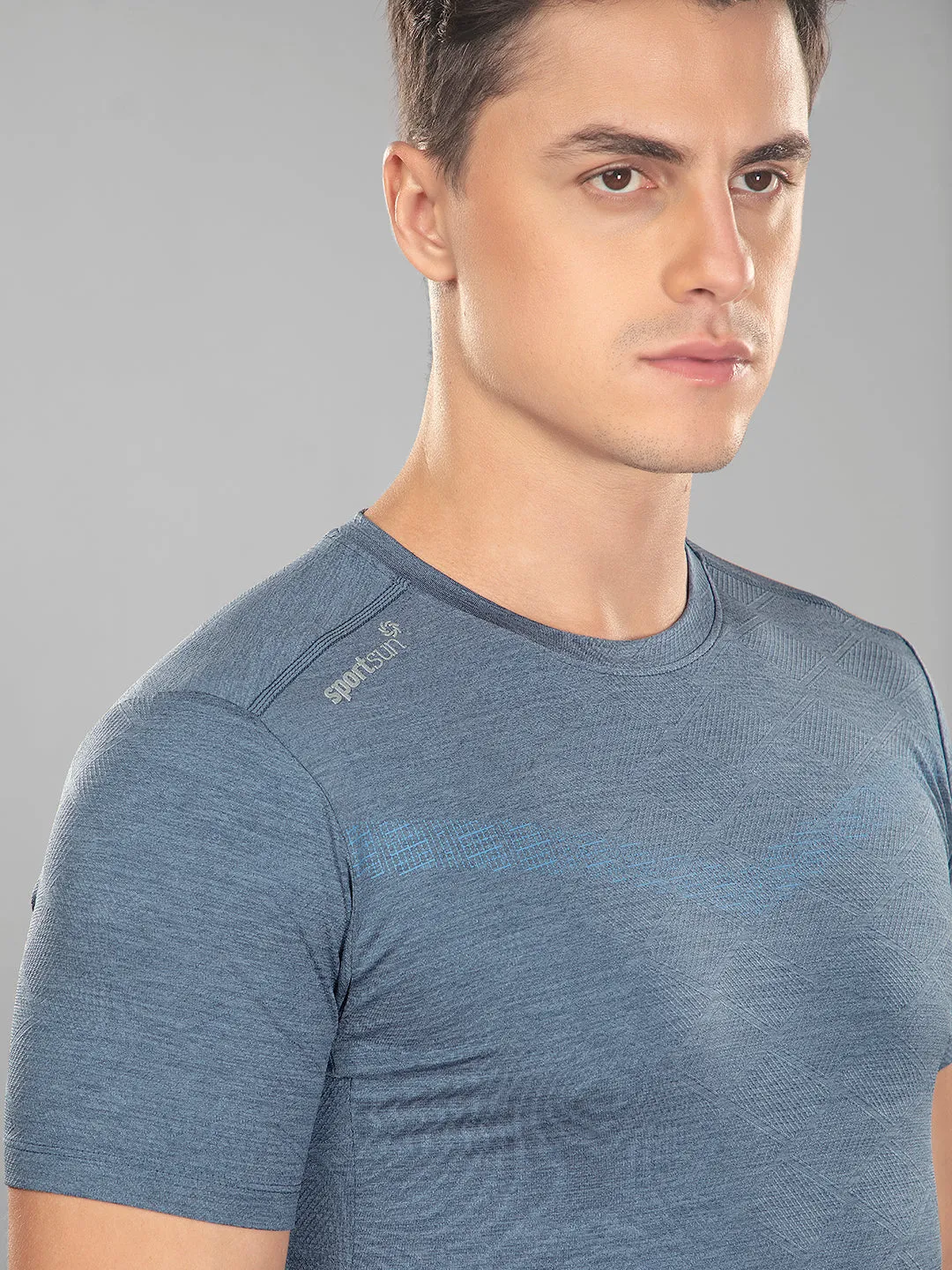Sport Sun Playcool Pro Round Neck Airforce T Shirt
