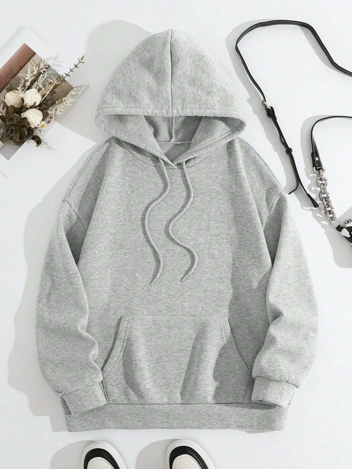 Sudadera con capucha de gato y corazón para mujer