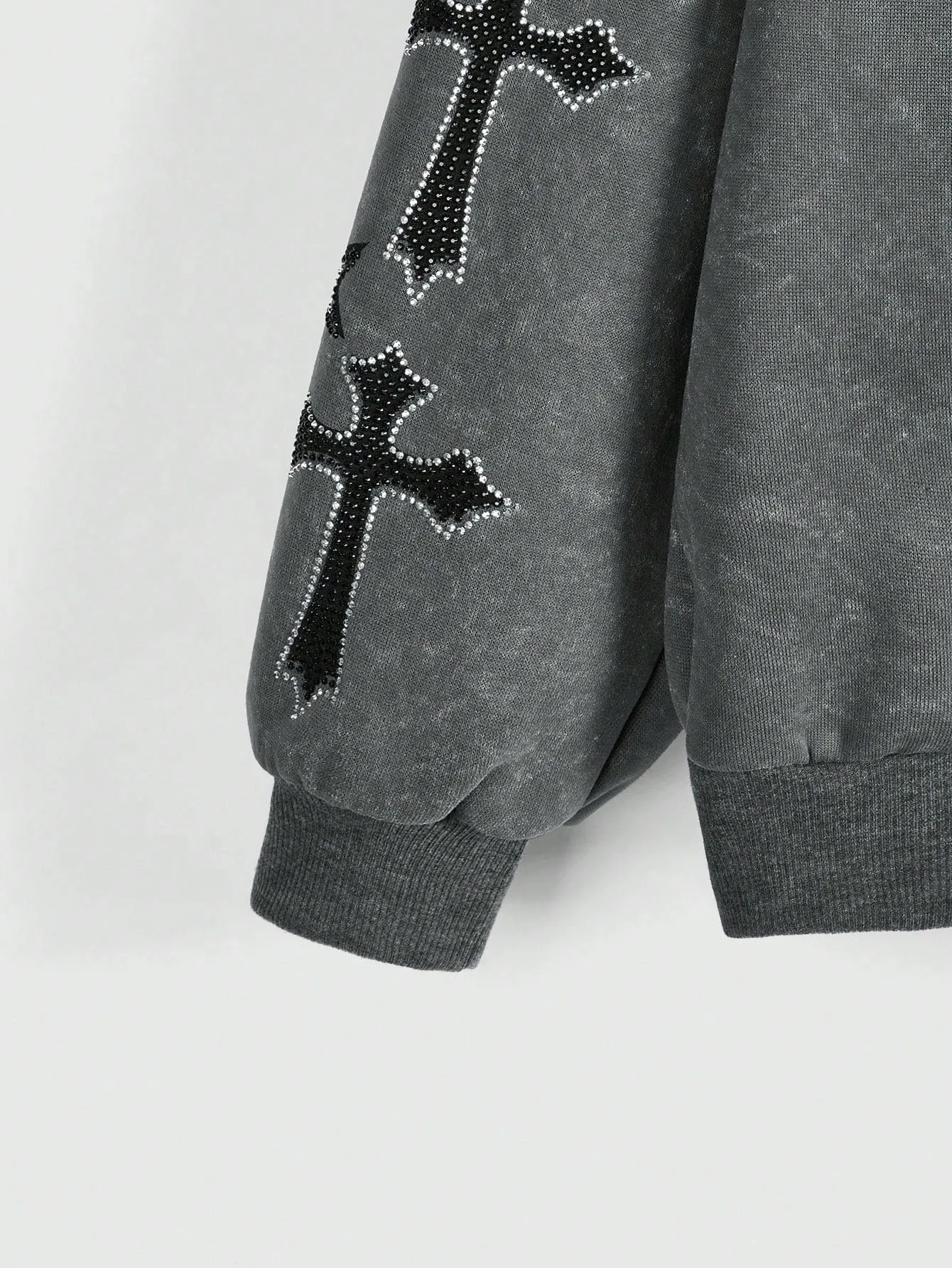 Sudadera Fairycore con Aplicaciones de Cristal