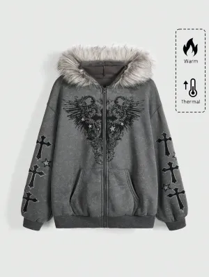 Sudadera Fairycore con Aplicaciones de Cristal