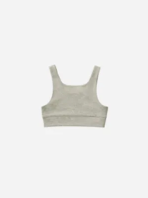 Swift Sports Bra || Heathered Sage