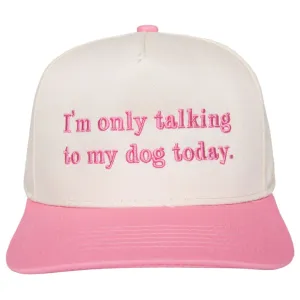 Talking To My Dog Two Toned Vintage Hat