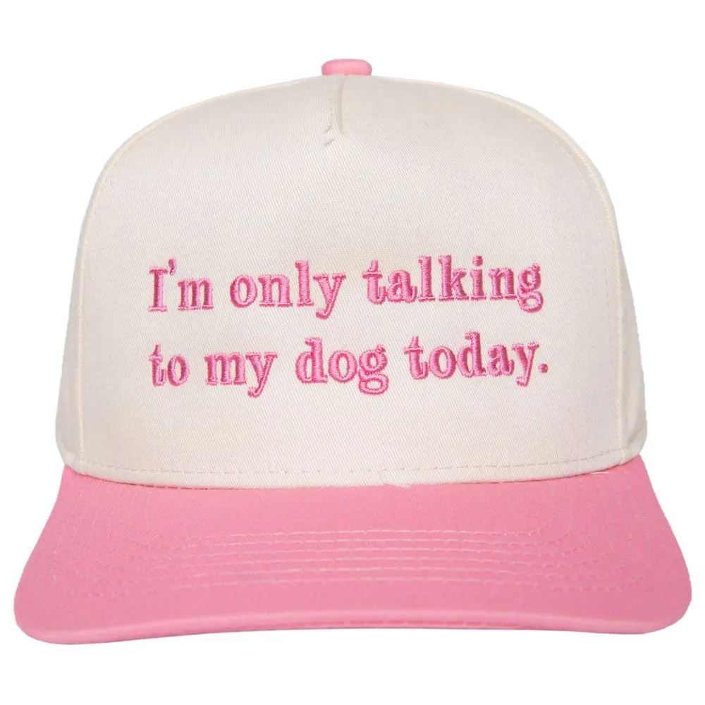 Talking To My Dog Two Toned Vintage Hat