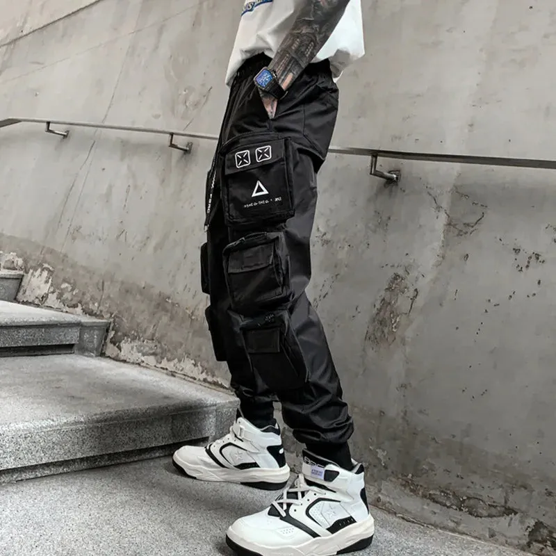 Techwear Multi-Pocket Cargo Pants - Vintage Punk Hip Hop Style Joggers
