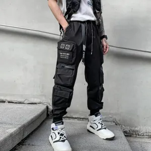 Techwear Multi-Pocket Cargo Pants - Vintage Punk Hip Hop Style Joggers