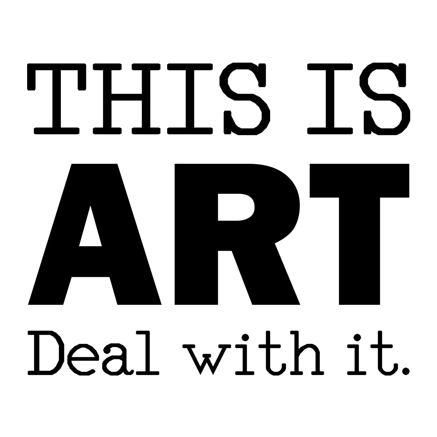 This is ART Women's Short Sleeve Graphic Tee