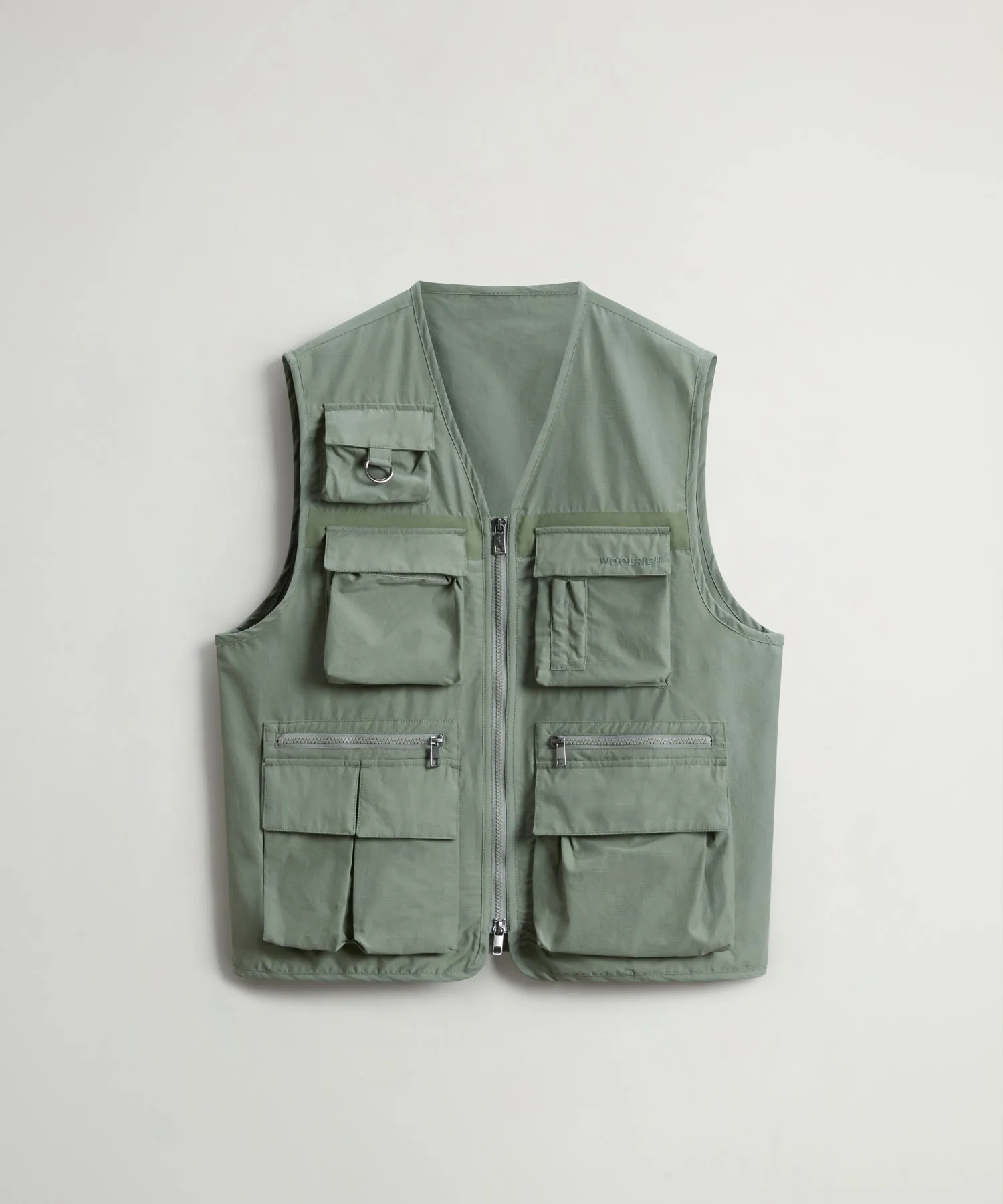 Todd Snyder x Woolrich Fishing Vest in Sage