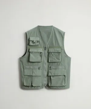 Todd Snyder x Woolrich Fishing Vest in Sage