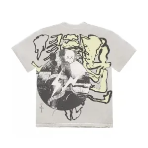 Travis Scott Cactus Jack   Kaws For Fragment Tee Aged Yellow