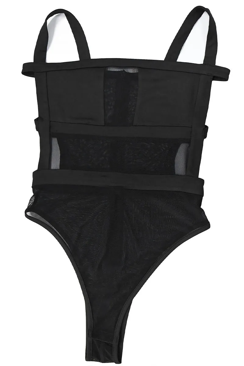 UF0241 Mesh Bodysuit and Leggings Set