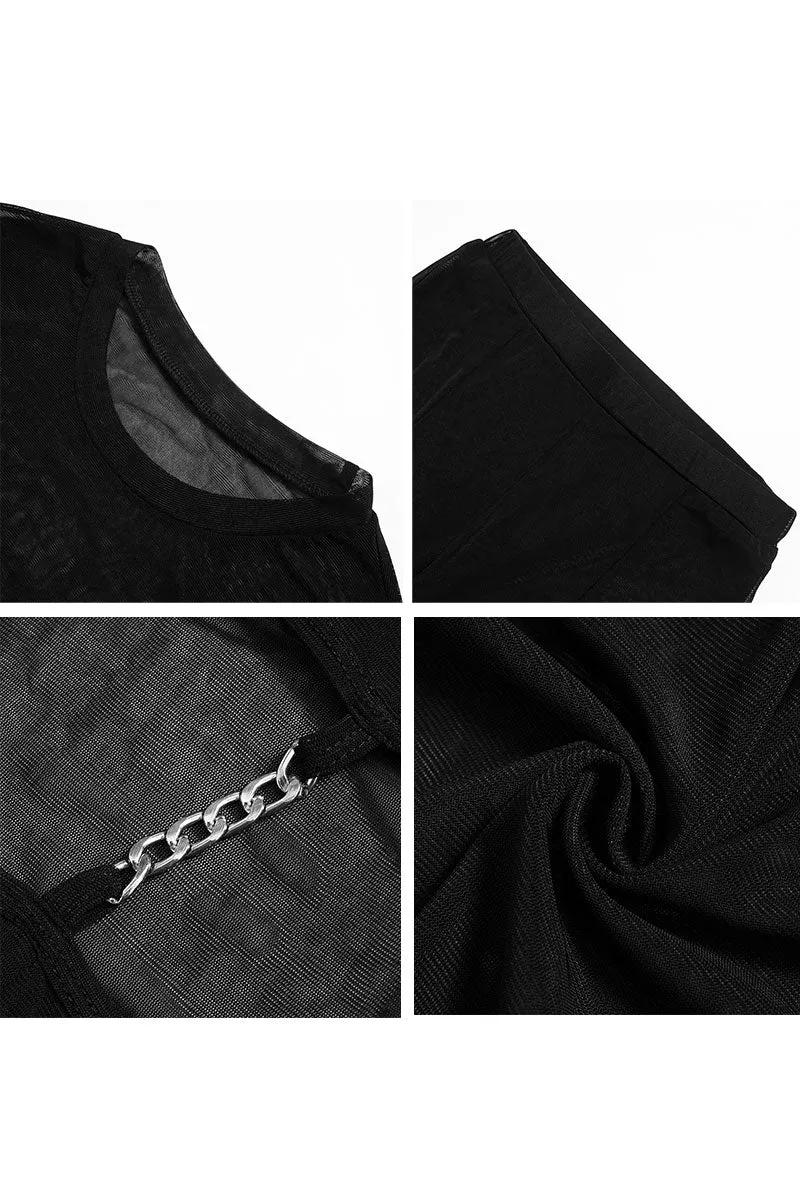 UH0404 Mesh Shirt and Leggings Set