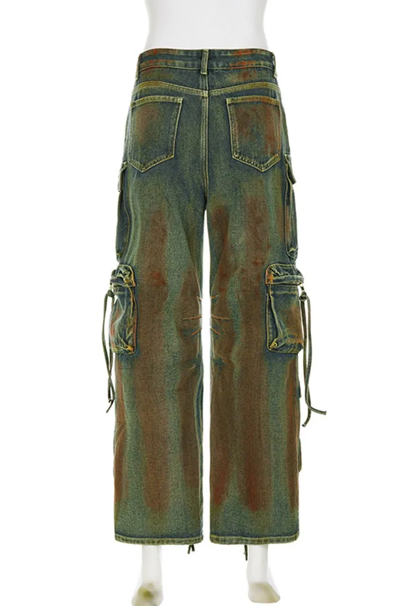UH697 Denim Halter Top and Pants Set