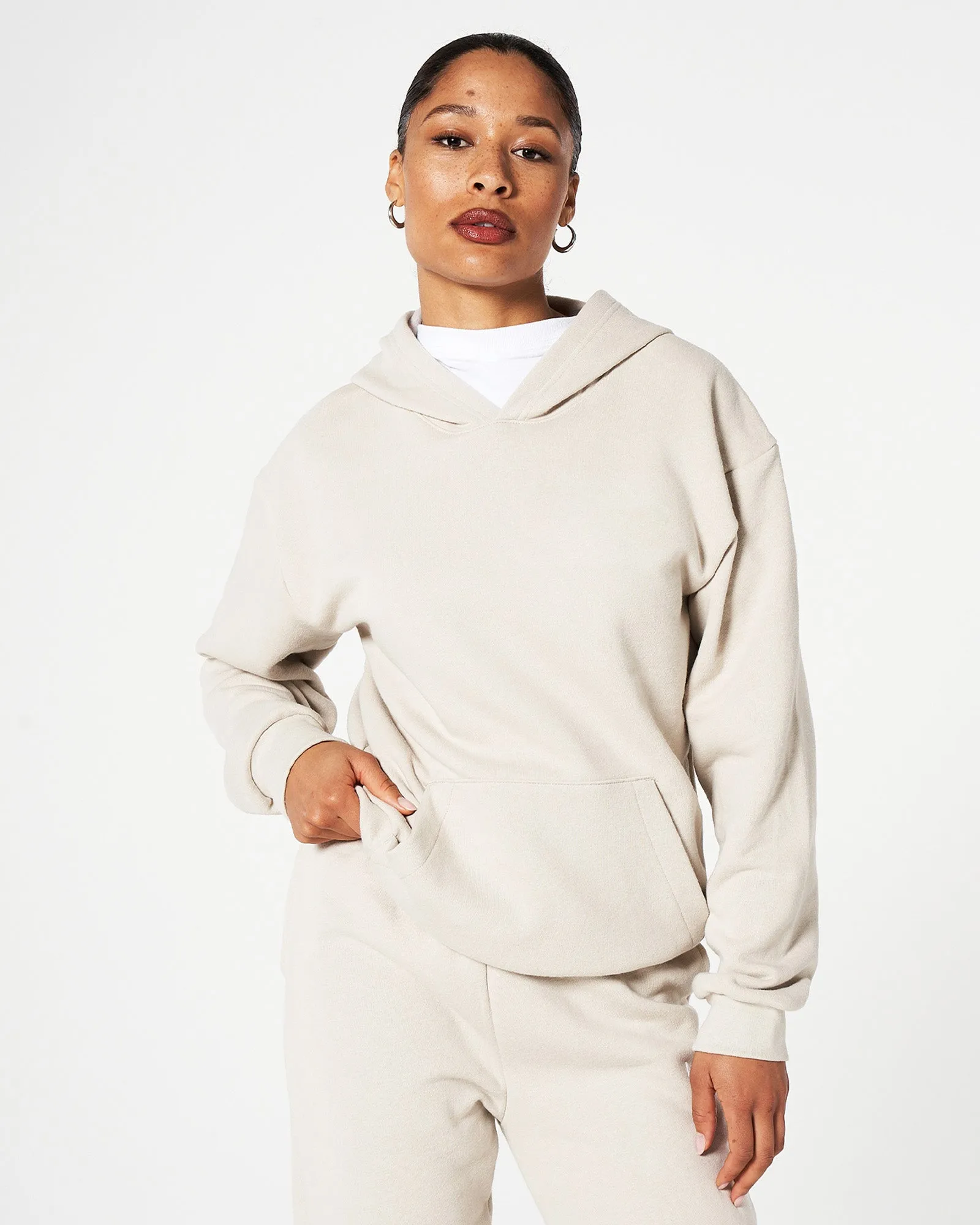 Unisex Bone Tracksuit Set - American Apparel® Hoodie & Sweatpants Set
