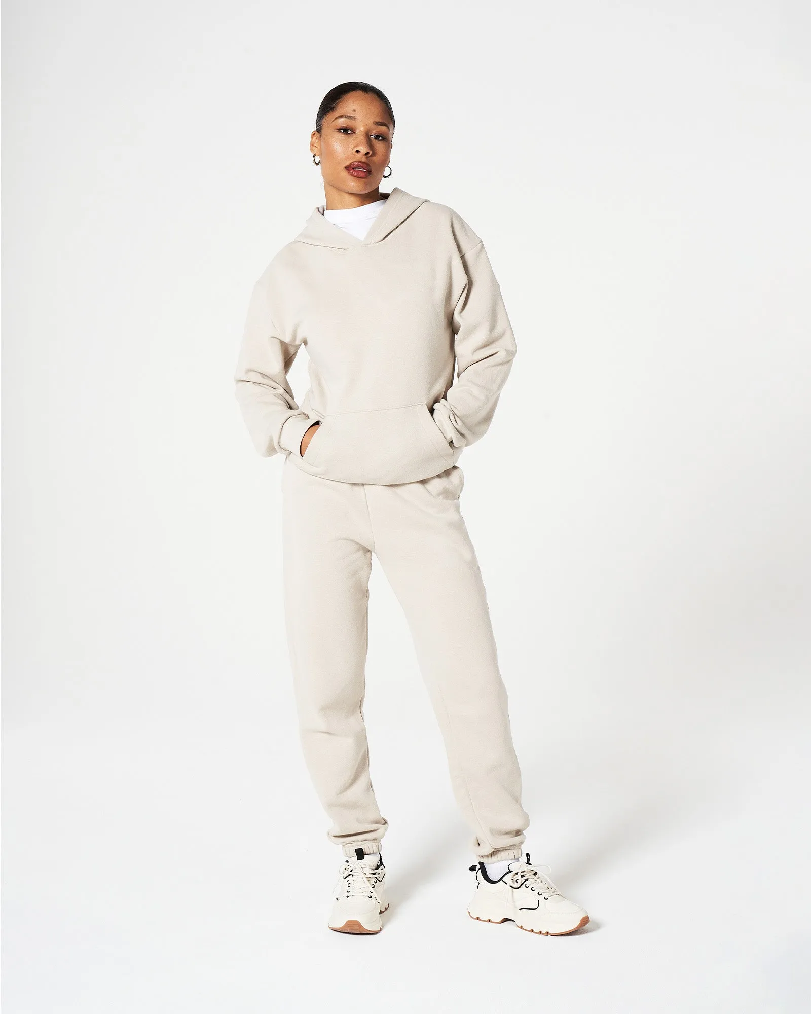 Unisex Bone Tracksuit Set - American Apparel® Hoodie & Sweatpants Set