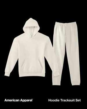Unisex Bone Tracksuit Set - American Apparel® Hoodie & Sweatpants Set