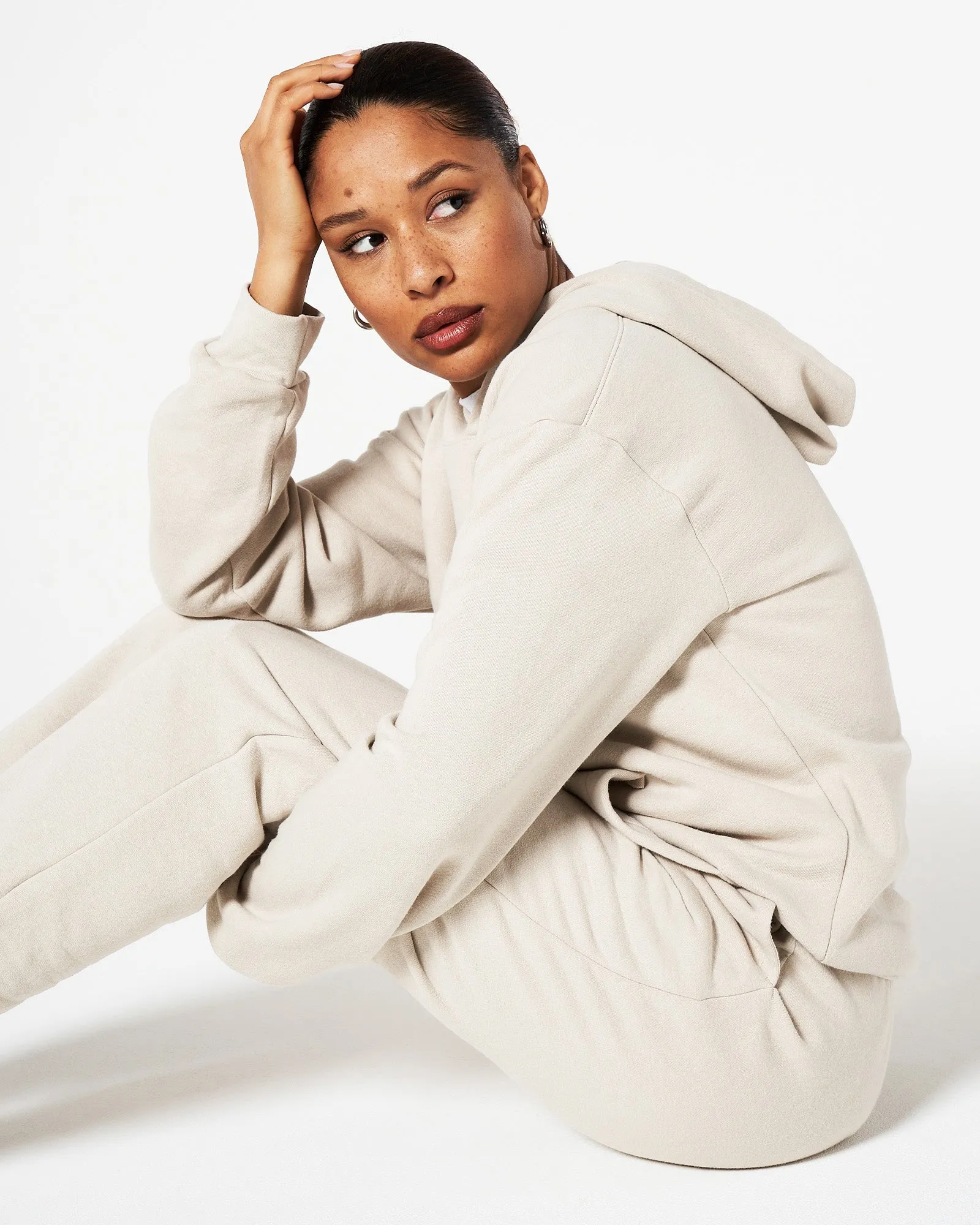 Unisex Bone Tracksuit Set - American Apparel® Hoodie & Sweatpants Set