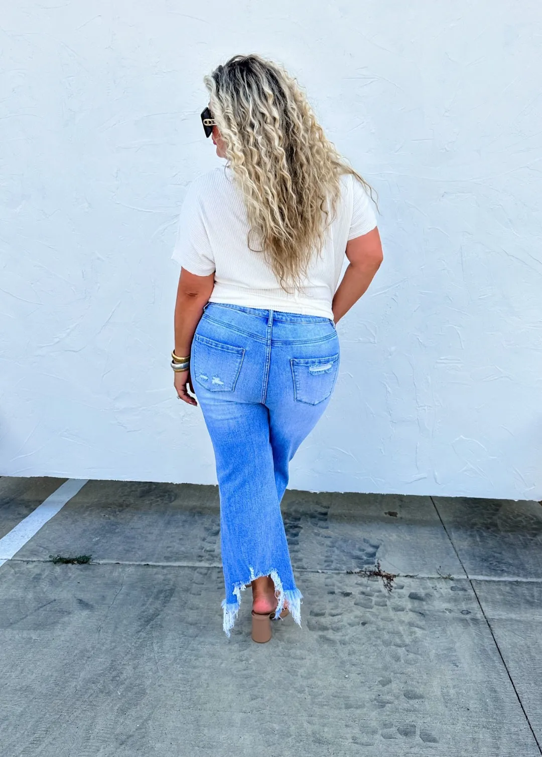Urban Distressed Crop Jeans