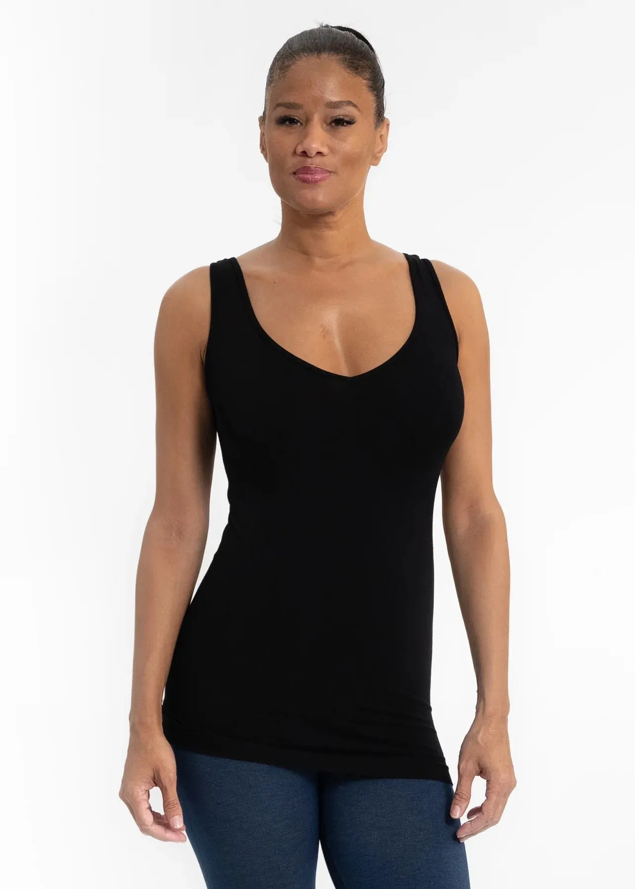 V-Neck/Scoop Reversible Cami