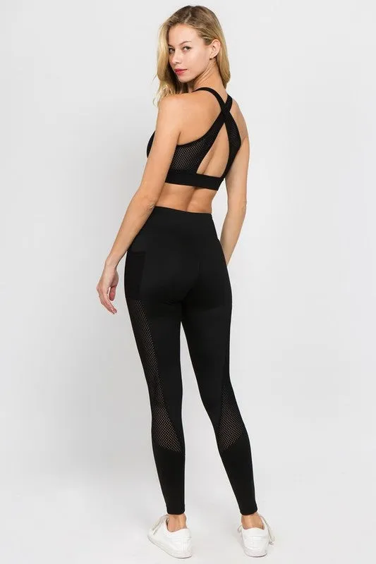 Velocity Mesh Pocket Leggings