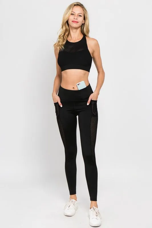 Velocity Mesh Pocket Leggings