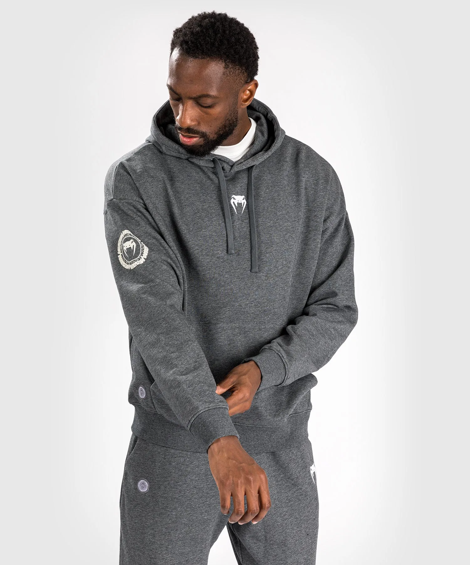 Venum Vortex XL Lite Heren Hoodie - Donker Heather Grijs