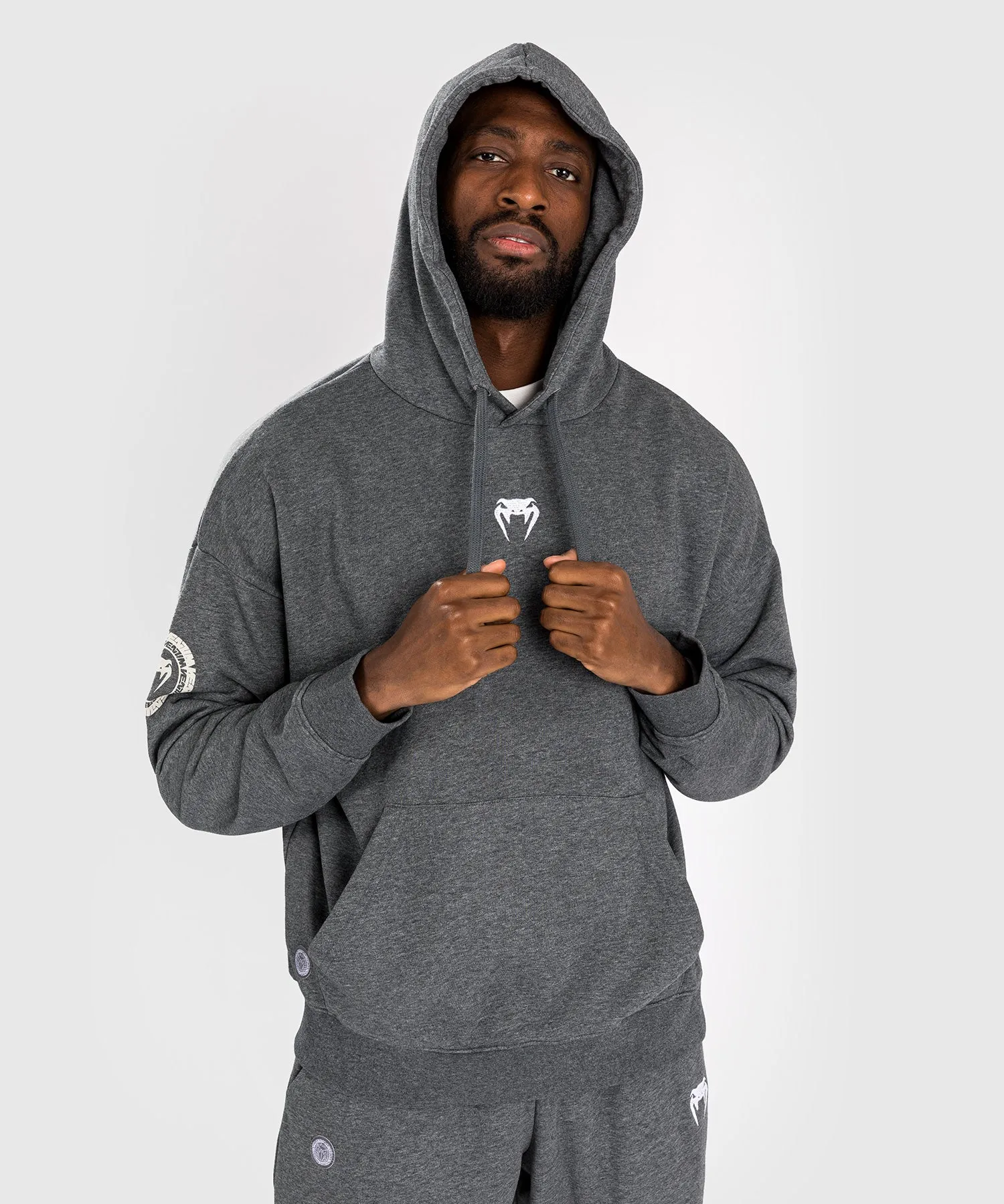 Venum Vortex XL Lite Heren Hoodie - Donker Heather Grijs