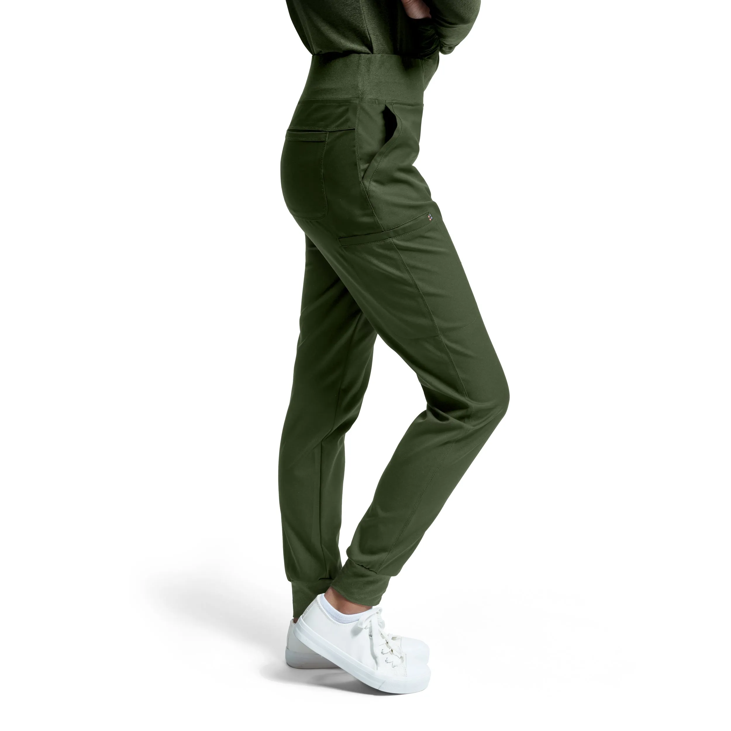 VIBE WB420 Women's Jogger Scrub Pants Olive