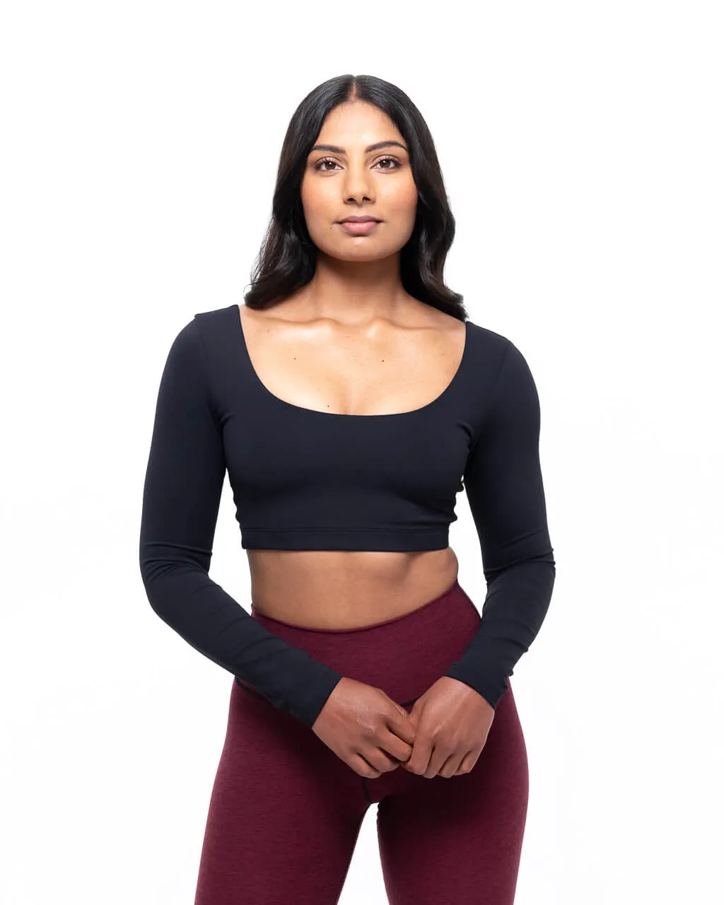 Vital Long Sleeve Bra | Black