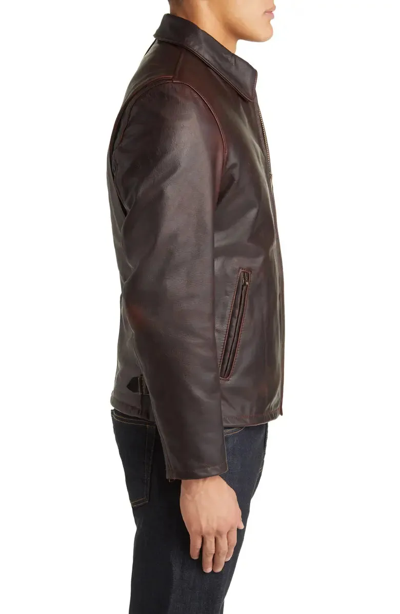 Waxy Leather Mechanics Jacket - Leather Jackets