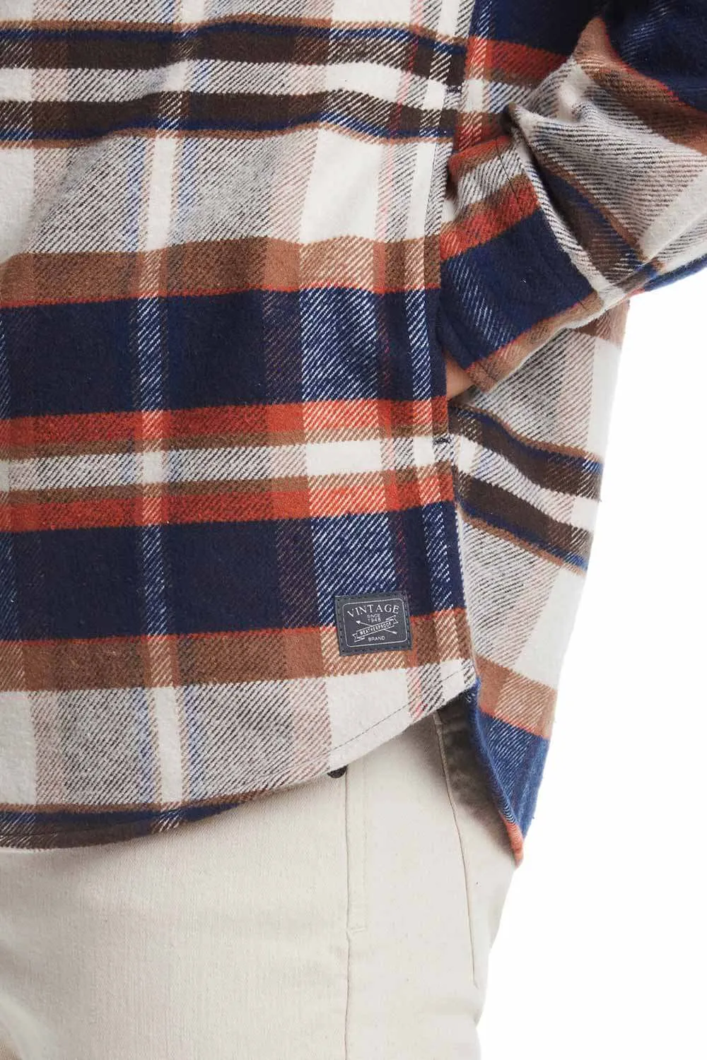Weatherproof Vintage Brushed Lumber Jack Shirt Jacket for Men in Natural | F2488133GK-NATURAL