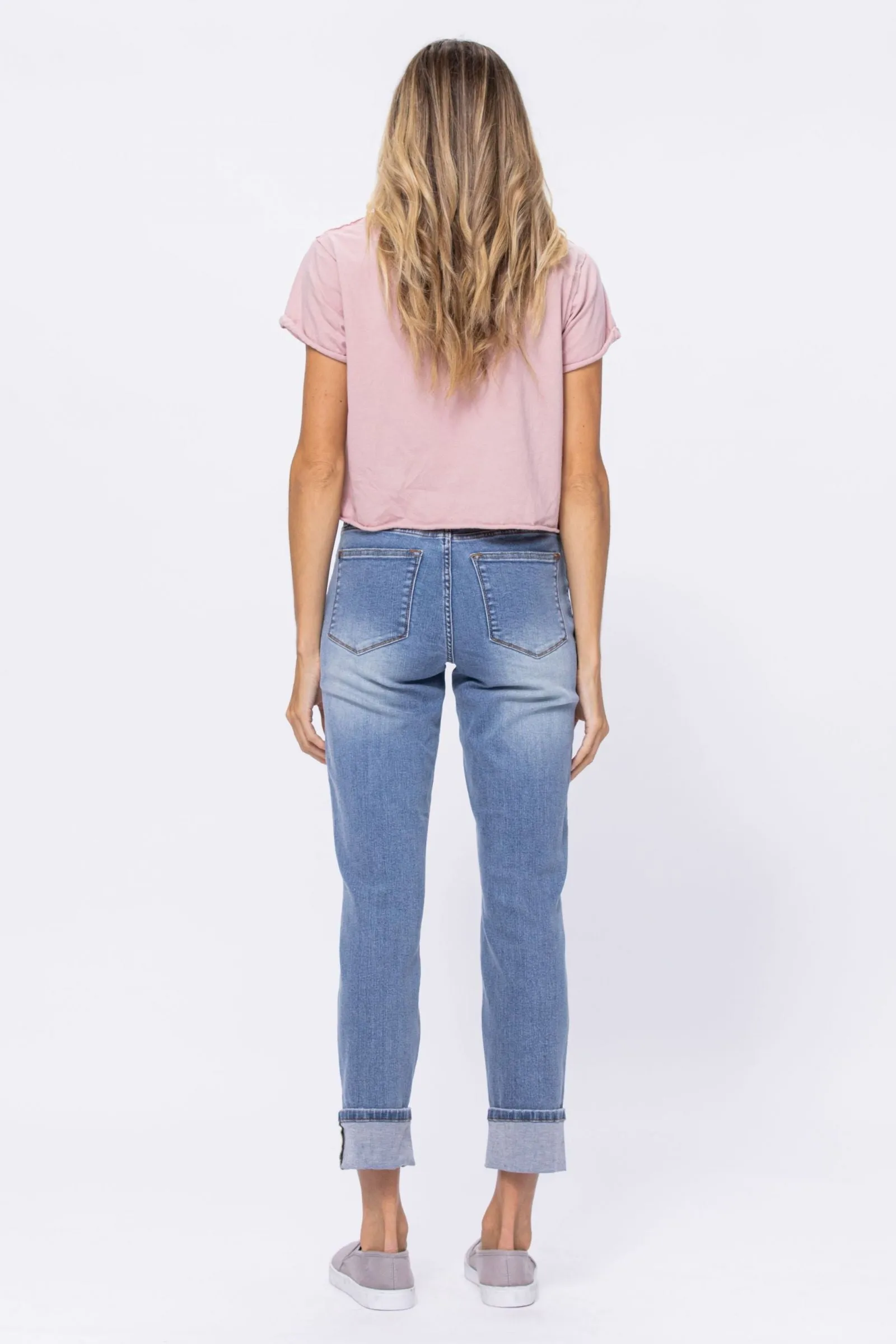 Weekend Vibes Judy Blue Non-Distressed Boyfriend Jeans