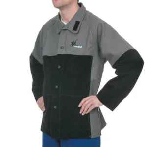 Weldas® Welding Jacket, 2X-Large, Flame Retardant Cotton, 38-4350XXL