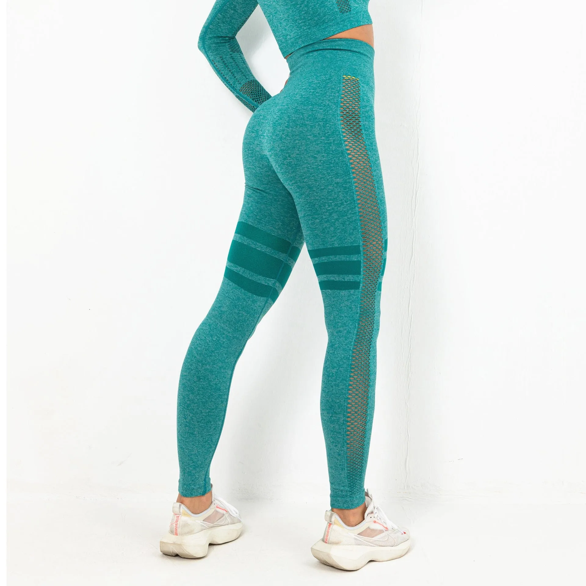WellPer Seamless Mesh Sports Leggings