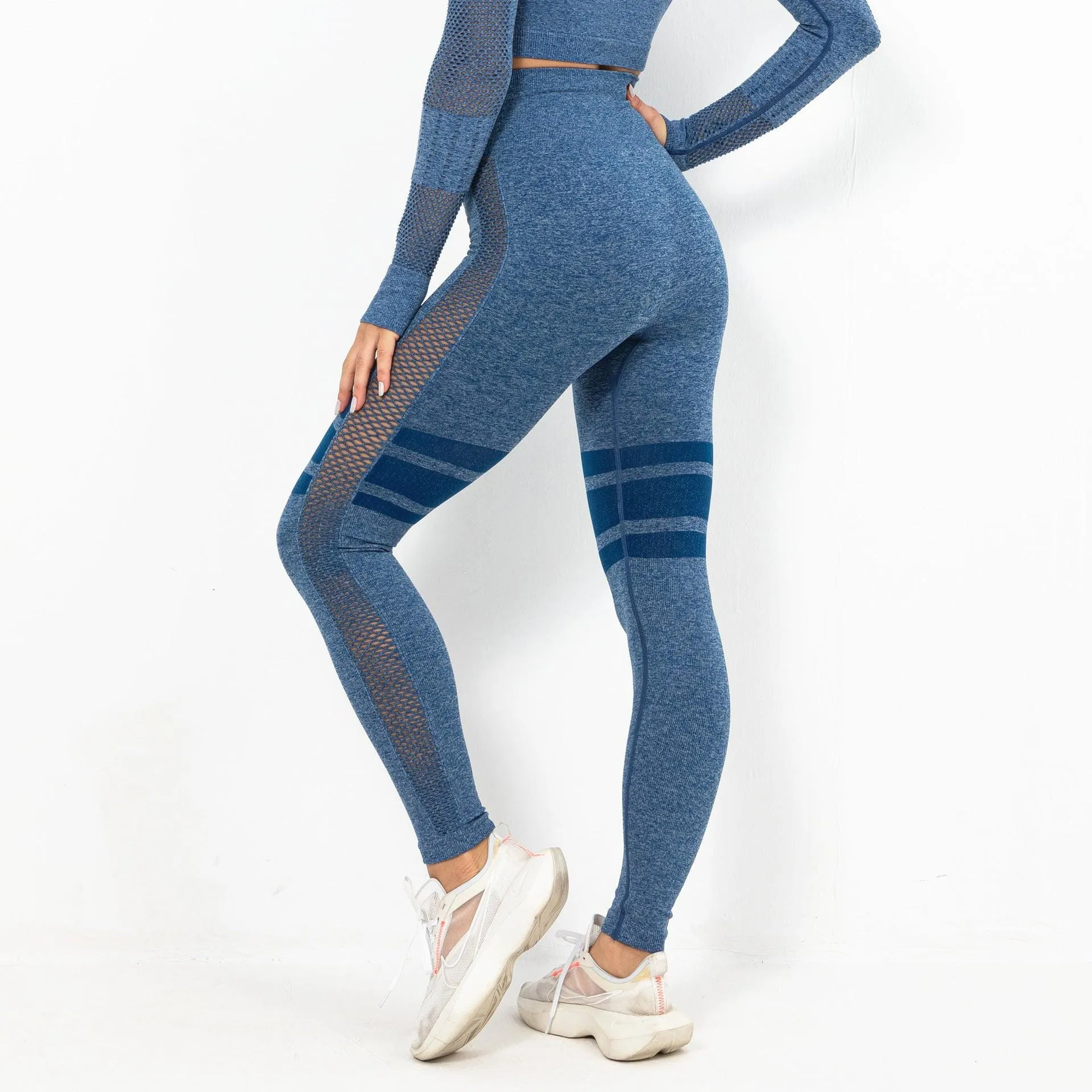 WellPer Seamless Mesh Sports Leggings