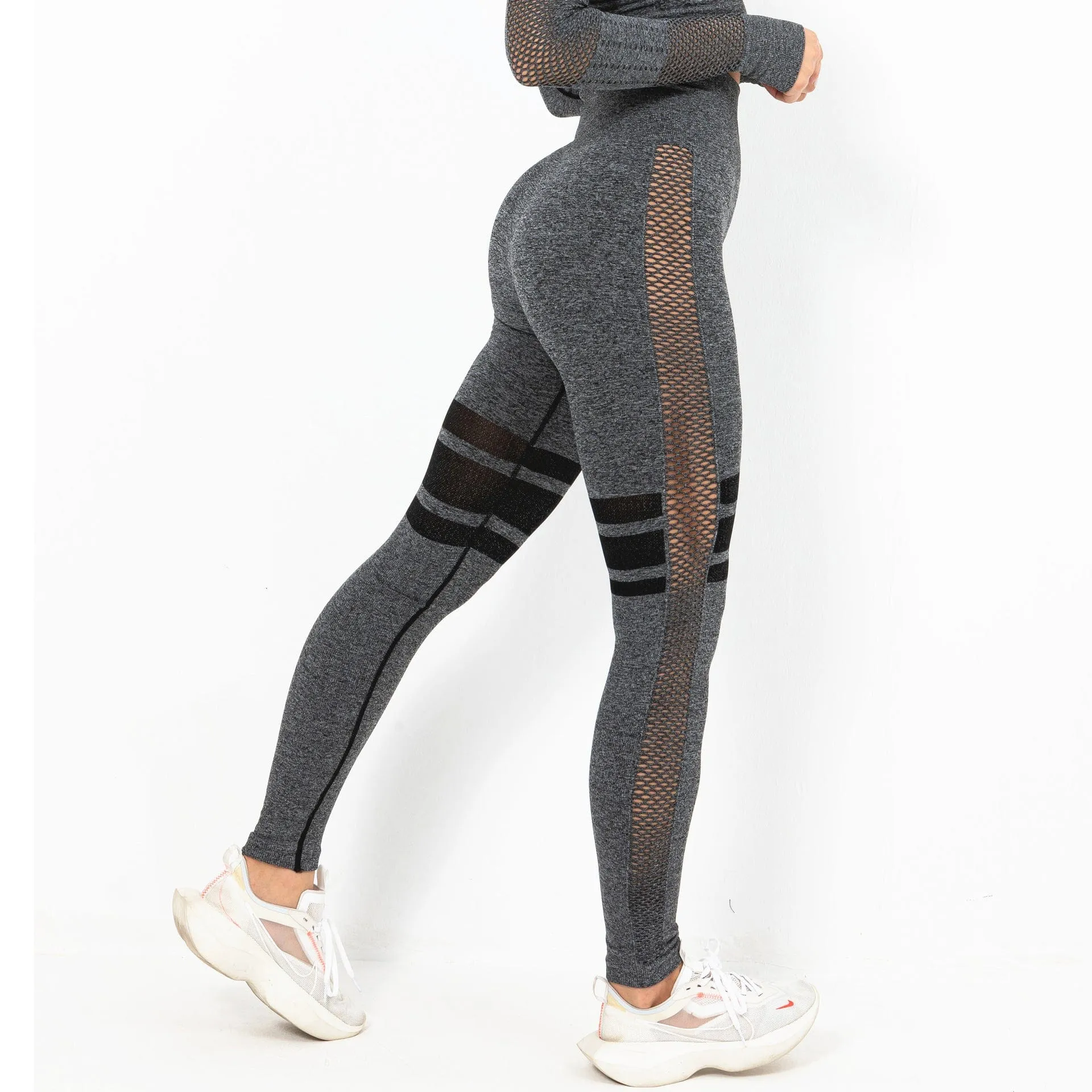 WellPer Seamless Mesh Sports Leggings