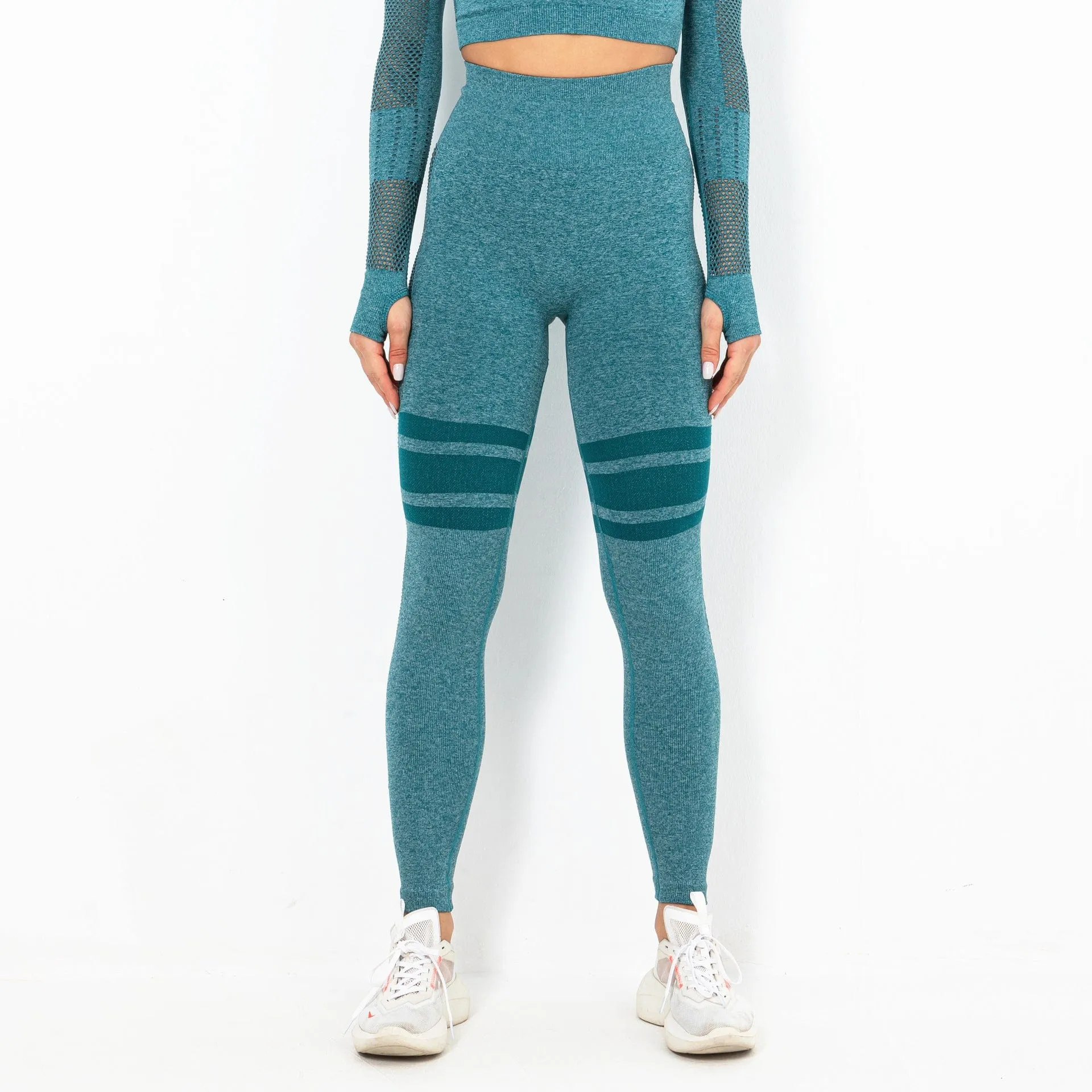 WellPer Seamless Mesh Sports Leggings